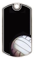 Picture of KT217 Black Beauty Volleyball Dog Tag Medal